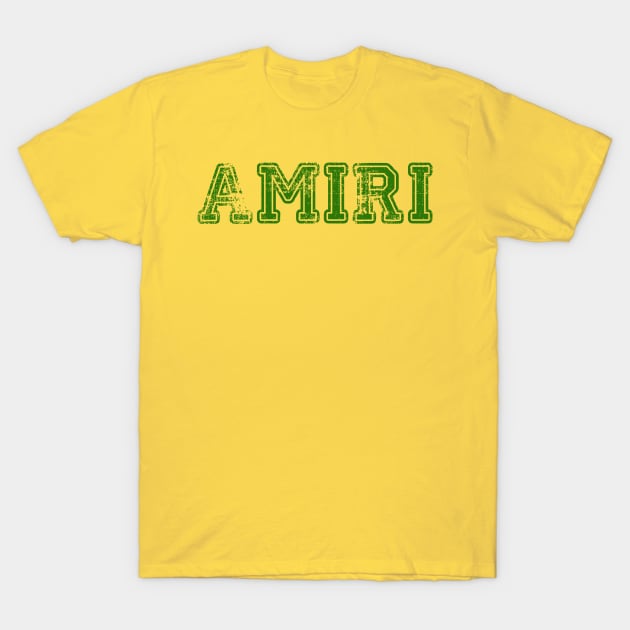 Amiri Vintage Logo Text T-Shirt by DARKSTAR-2023